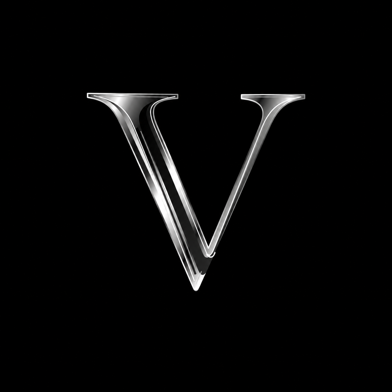 VCP’s sculptural silver V mark
